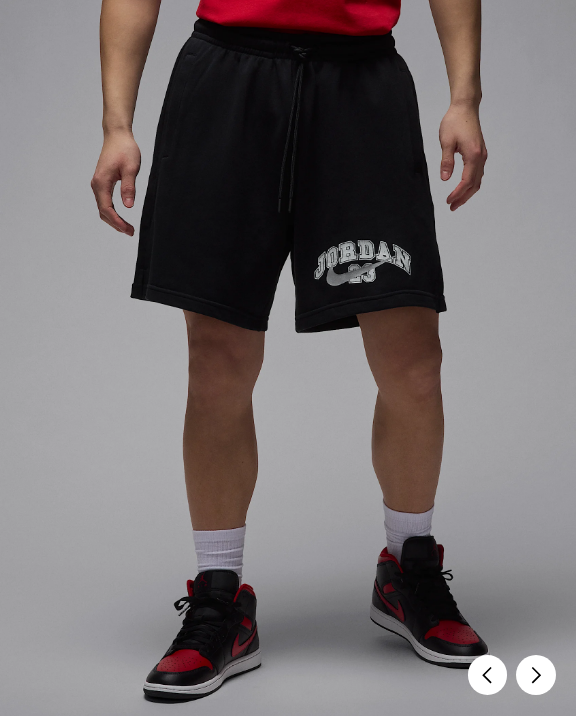 국내매장판 나이키 조던 MVP 플리스 쇼츠 반바지 팬츠 D4 IB7272-010