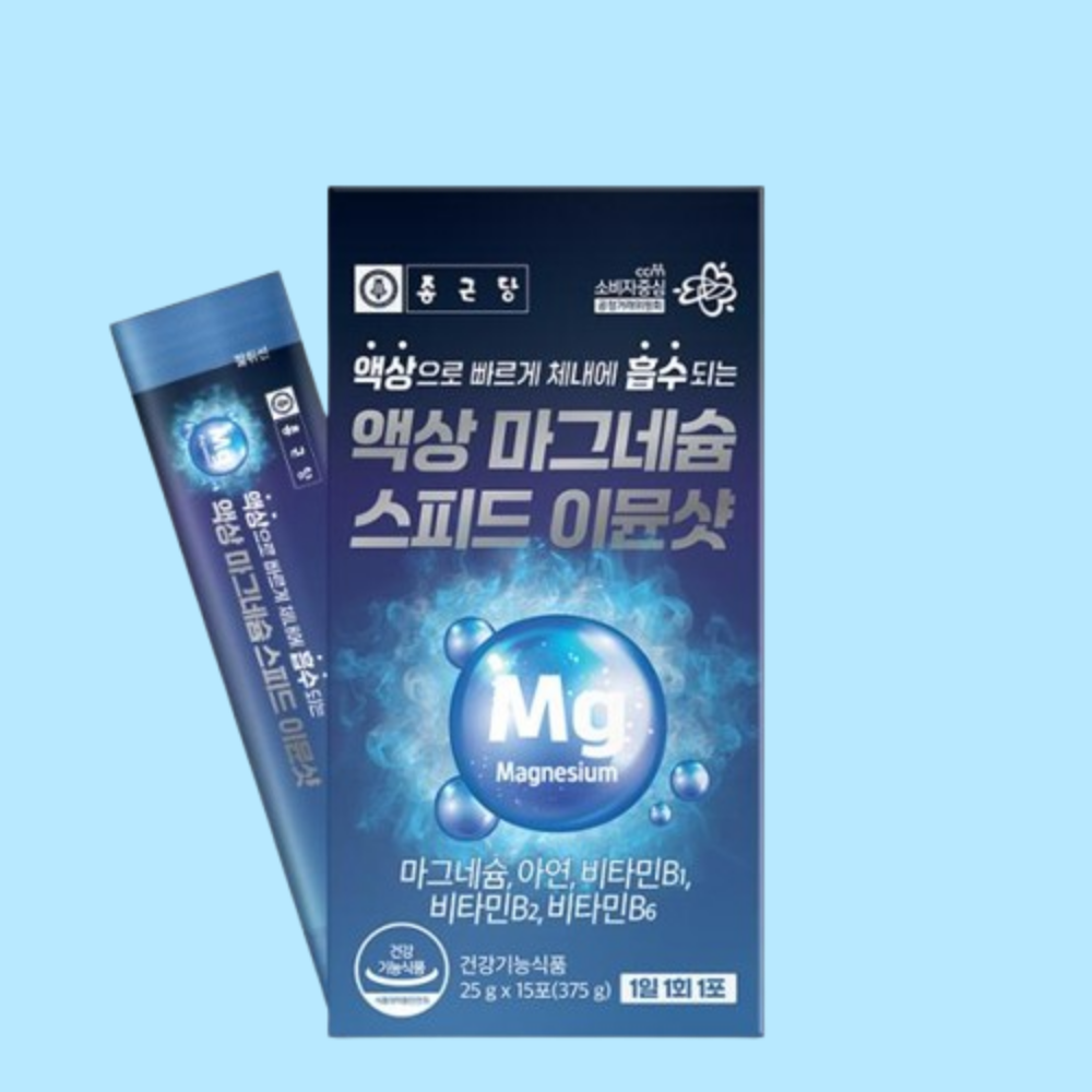 종근당 액상 비타민B 마그네슘 아연 스틱 - 상품 이미지