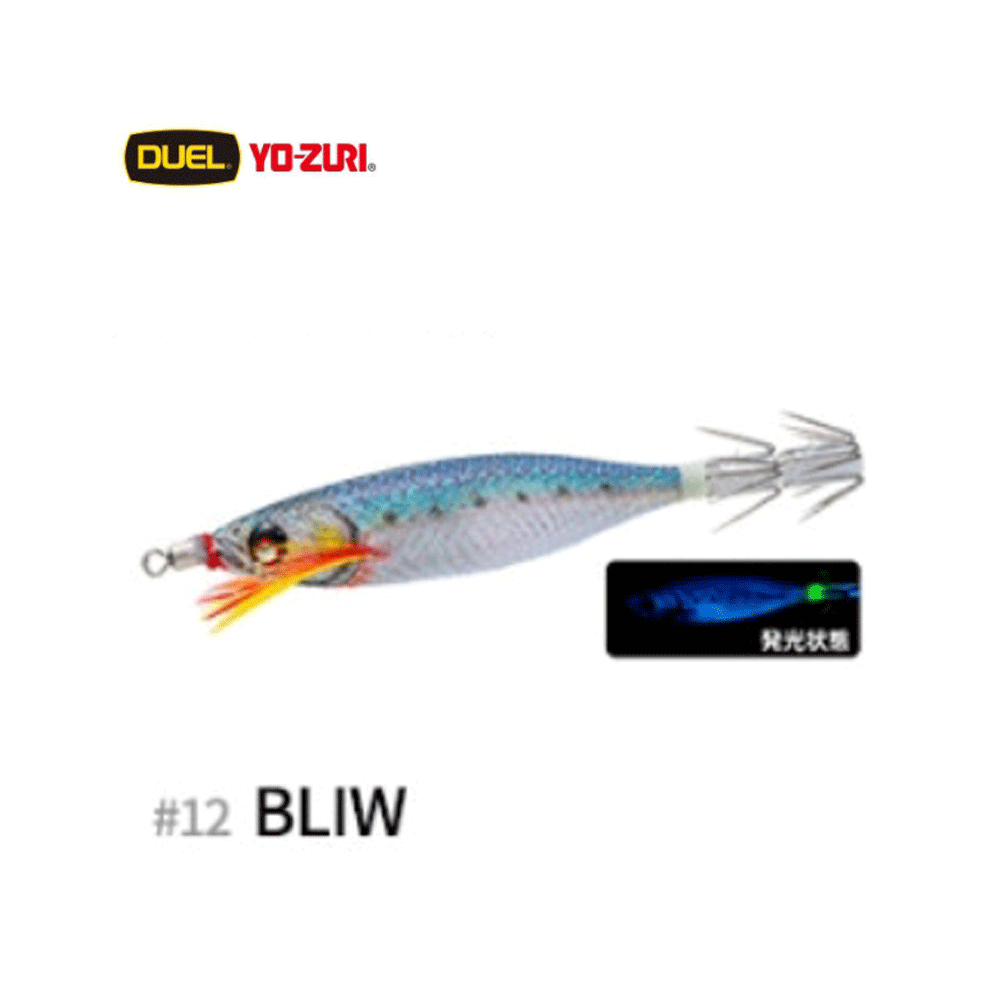 바다루어 요즈리 듀엘 이지 베이트 슬림 한치 갑오징어 수평 에기 슷테 루어 BLIW, 8cm(3.1인치) - 메인 이미지