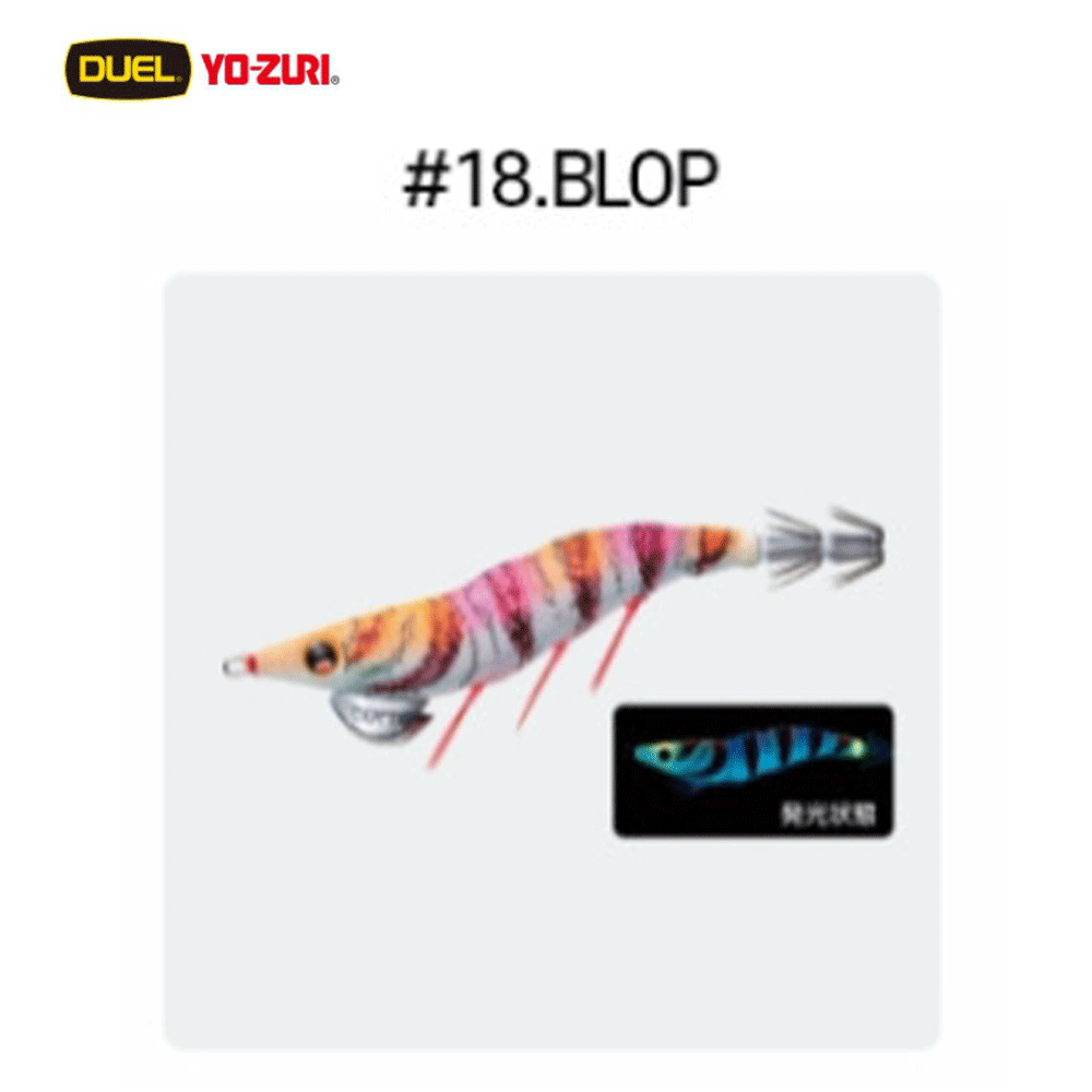 바다루어 요즈리 듀엘 이지큐 다트마스터 무늬오징어 팁런 수평 에기 에깅 슷테 루어 BLOP, 3호