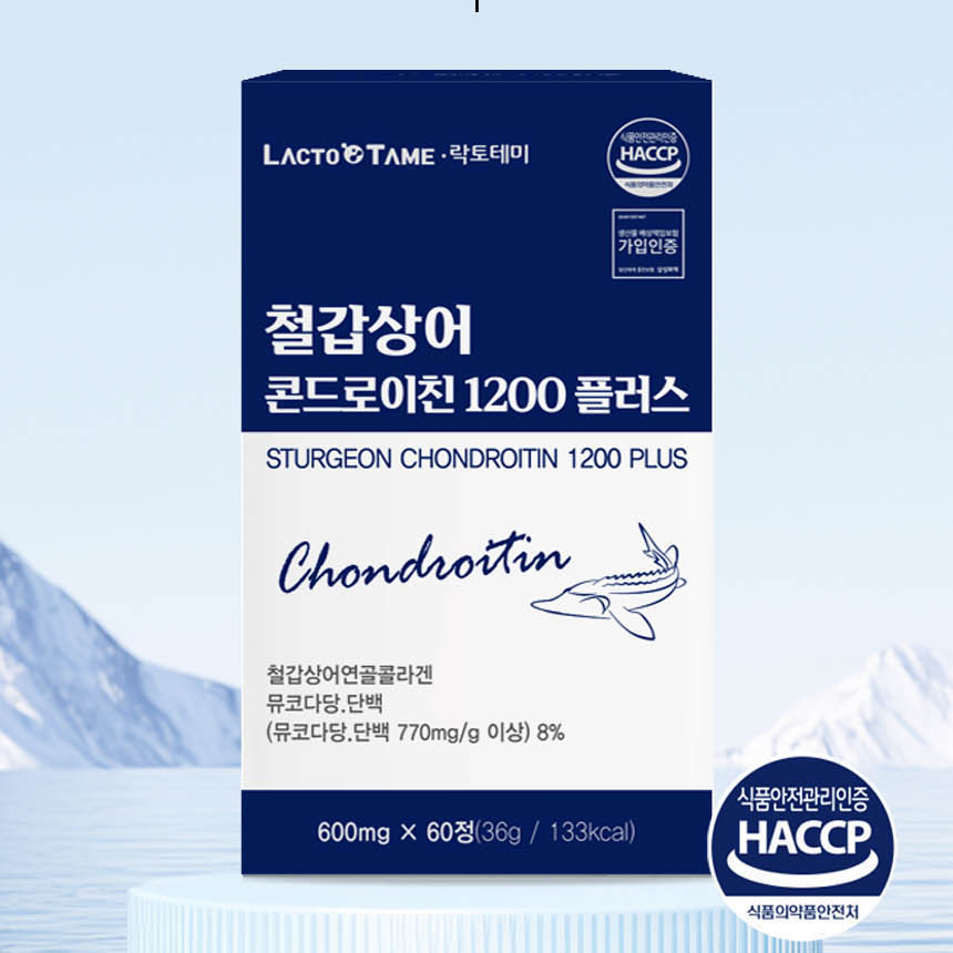 철갑상어연골 콘드로이친 1200 뮤코다당단백 60정, 3개 - 상세 이미지 2