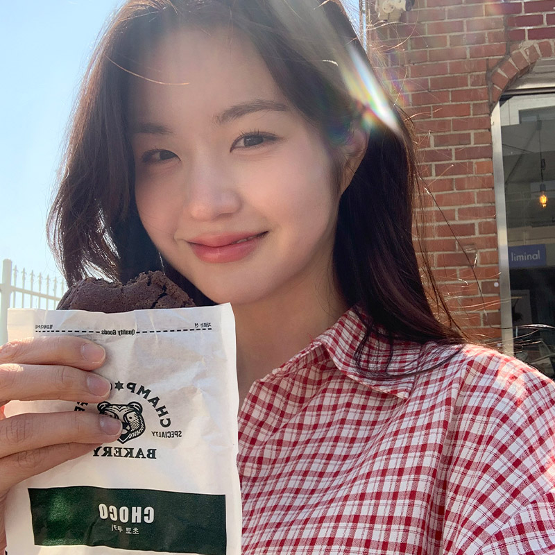 로이든 원포켓 루즈핏 체크 셔츠 bs8137 - 상세 이미지 3