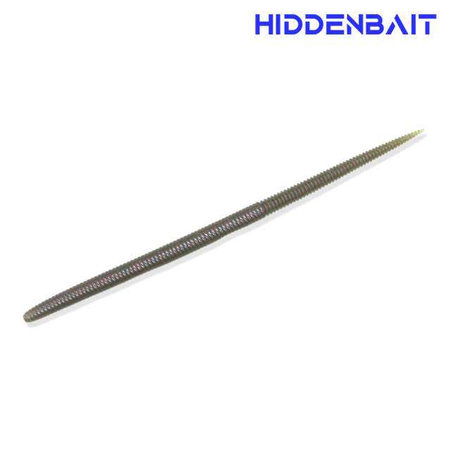 히든베이트 넵튠 배스낚시 스트레이트웜 배스웜 소프트베이트 H007 PUMPKIN RED, 19cm - 상품 이미지