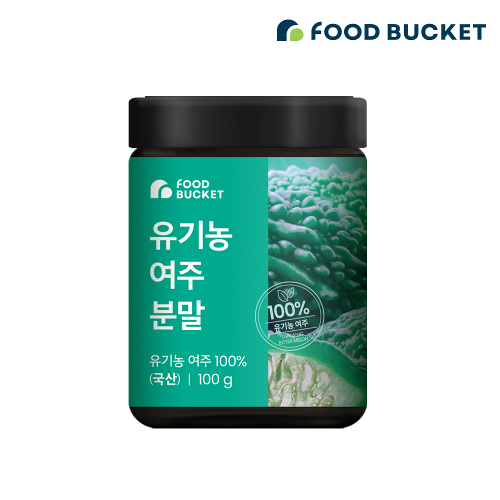 [3+1 이벤트] 푸드버킷 국산유기농100% 유기농여주분말  여주가루 100g 1개
