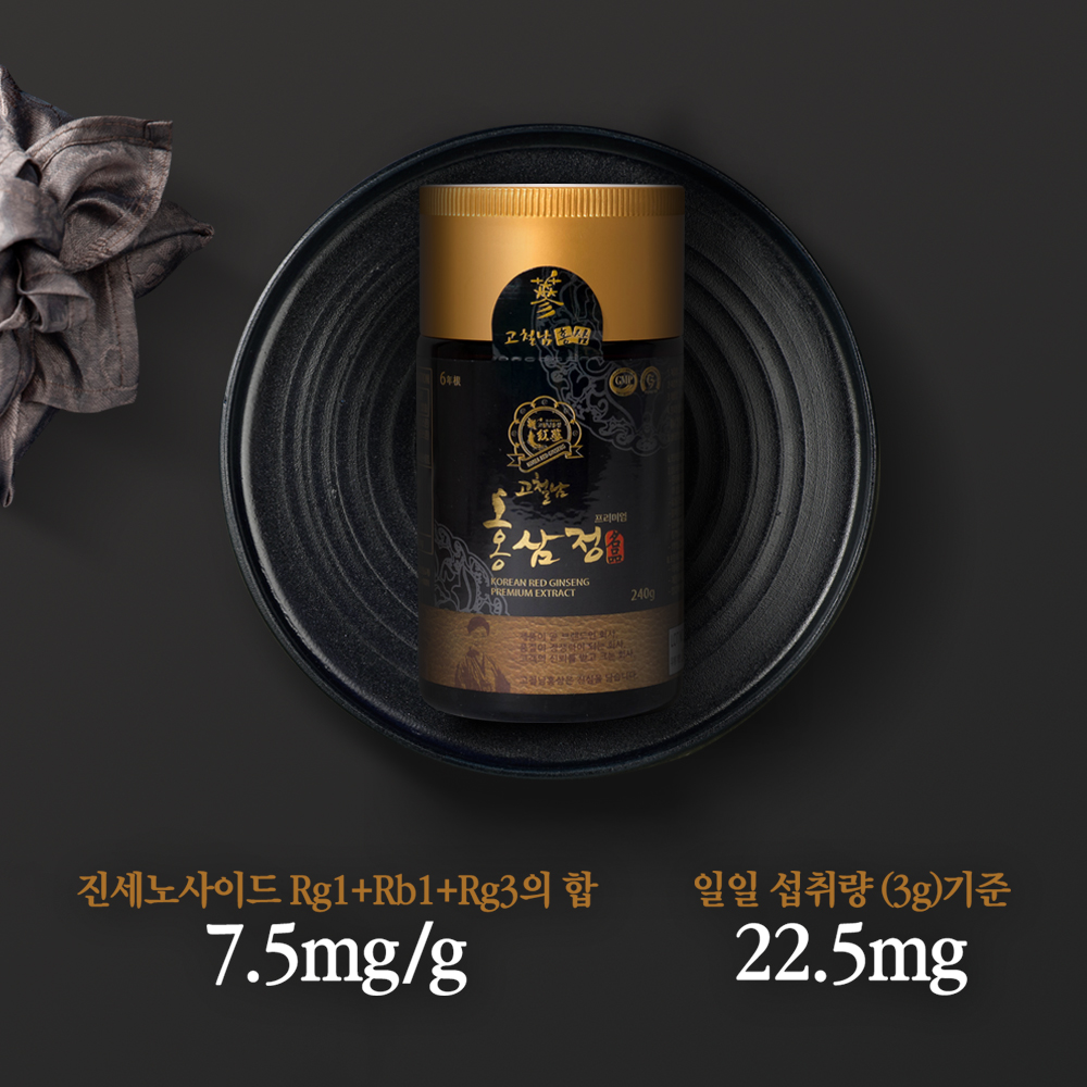 6년근 프리미엄 홍삼정 240g / 떠먹는 홍삼농축액 고철남홍삼 - 상세 이미지 3