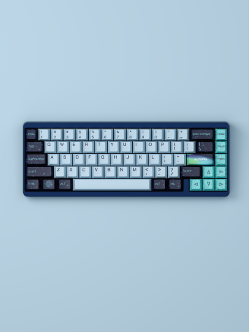 VARMILO Muse 65 HE 풀 알루미늄 8K 래피드 트리거 키보드 Aurora, 게이트론x바밀로 화이트축 - 상품 이미지
