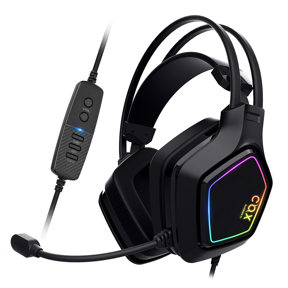 콕스 스칼렛 게이밍 헤드셋 게임용 유선 USB PC방 게임 진동 virtual 7.1 - 상세 이미지 2