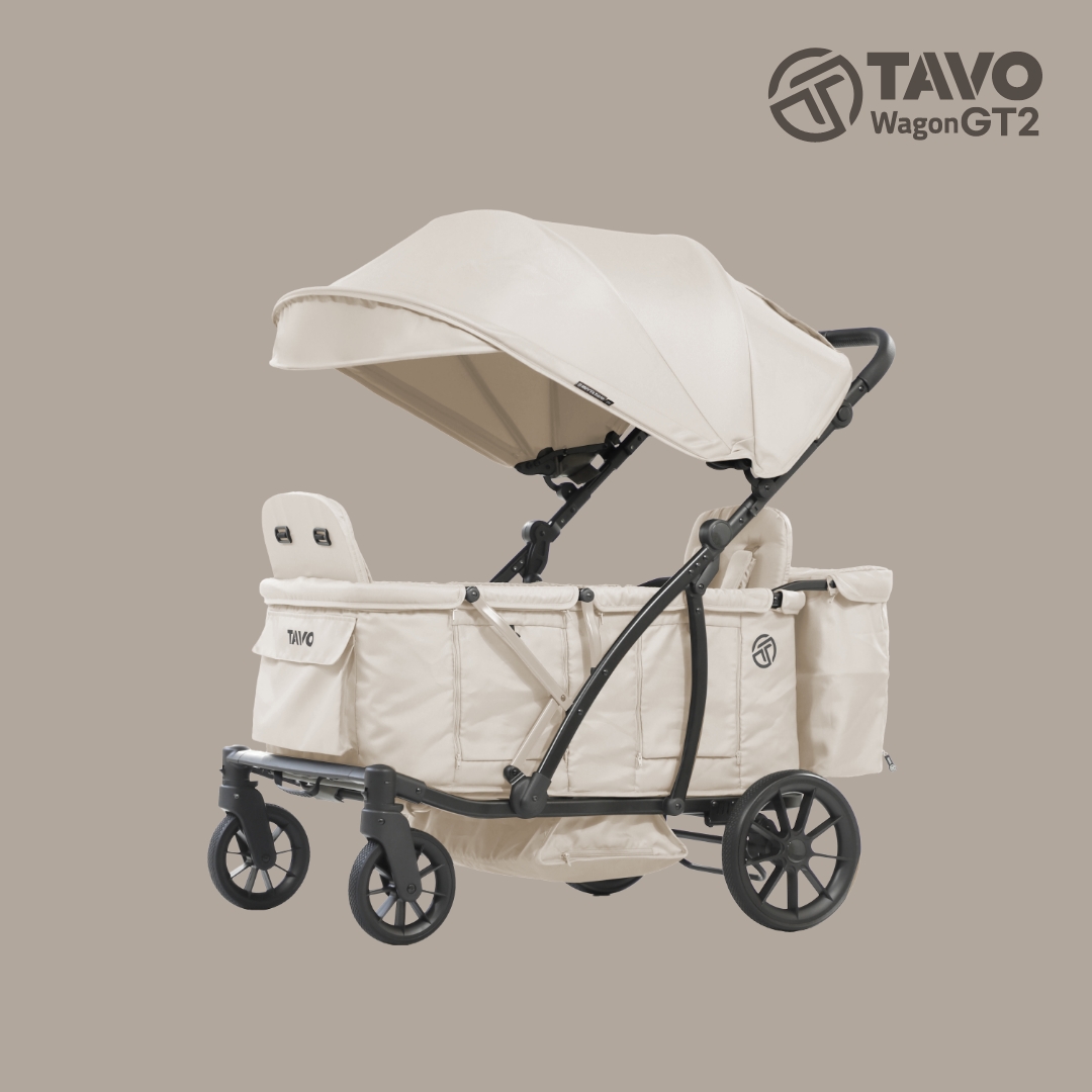 [누비앤타보] TAVO 웨건GT2 유모차형 디럭스급 등하원용 유아웨건 GT2 베이지+사은품세트