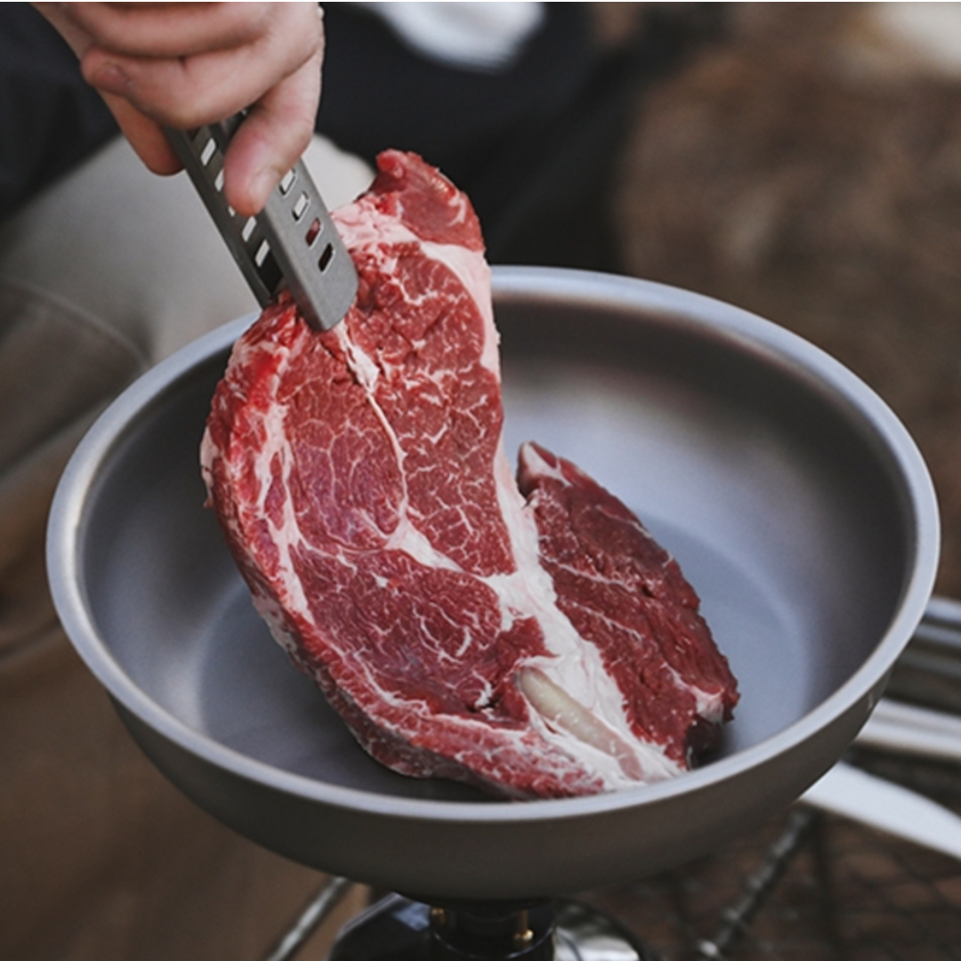 짱재 티타늄 캠핑 팬 세트 5종 야전삽짱재 콜라보 리얼티타늄 코펠 백패킹 후라이팬 그리들