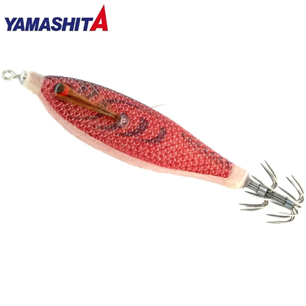 바다루어 야마시타 수평 드롭퍼 95 한치 갑오징어 수평 에기 슷테 루어 레드홀로, 10cm(4인치) - 상품 이미지