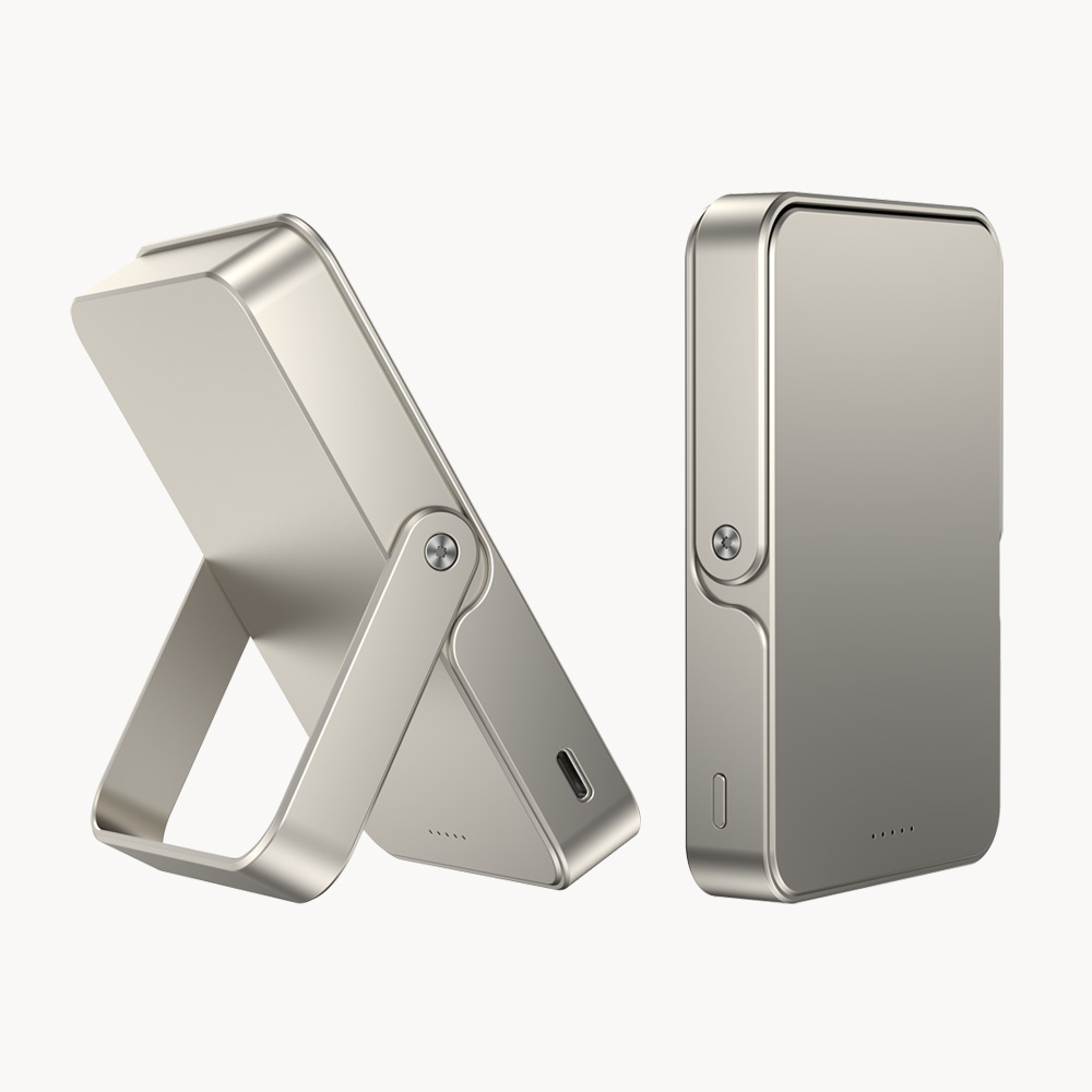 아트란 HAVIT 맥세이프 고속 무선 보조배터리 미드센추리모던디자인 10000mAh PB5222 20W C타입 거치형 스탠드 - 상세 이미지 2