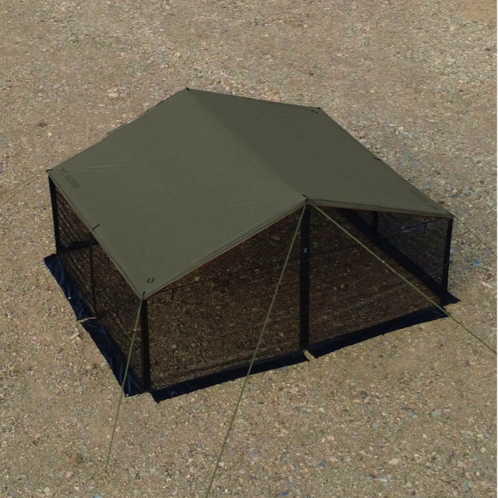 미라벨가든 지퍼타프 블랙코팅 렉타 타프 실리콘 대형 모기장 스크린 별도