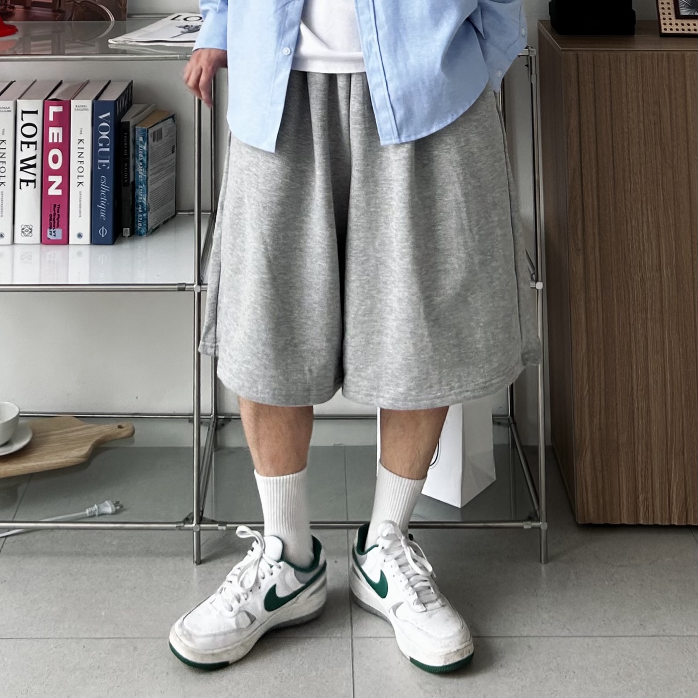 남자버뮤다팬츠 남자반바지 면반바지 - 상품 이미지