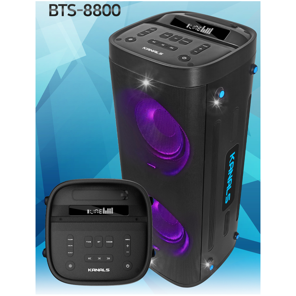 카날스 BTS-8800 블루투스 이동식 스피커 앰프 400W - 상세 이미지 2