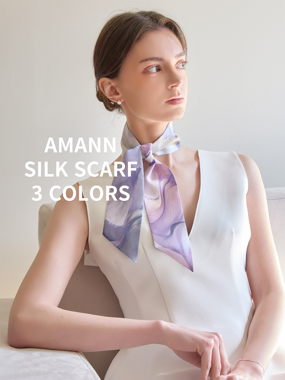 세인트메리 실크 아망 트윌 스카프
