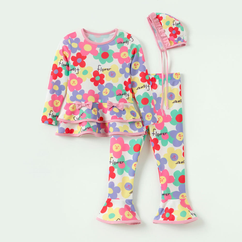 오즈키즈 색색플라워 래쉬가드