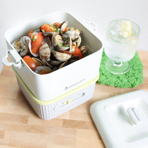 멀티쿠커 미니 이볼브팟 자취생 필수품 여행용 전기 냄비 포트 차박 캠핑