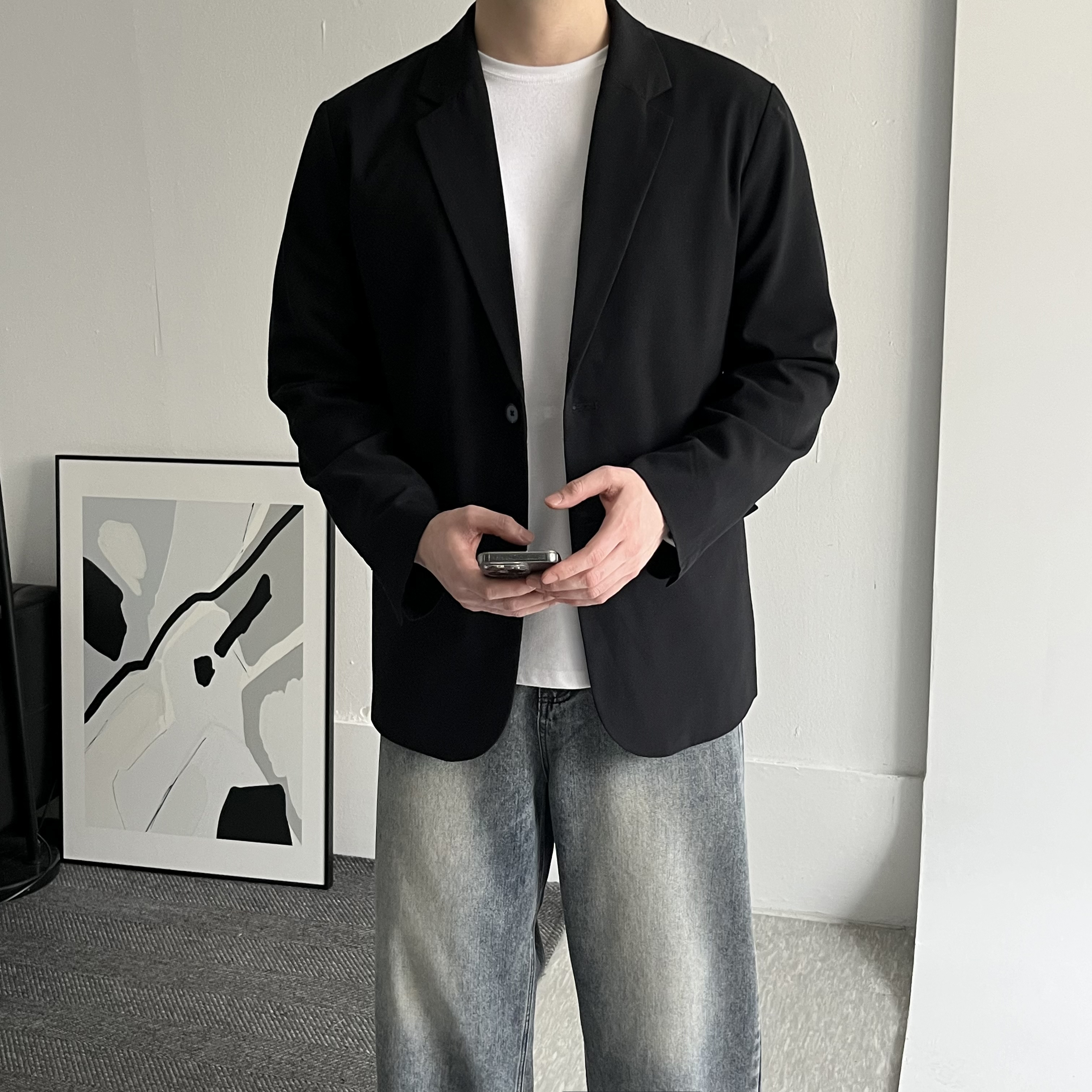 남자블레이져 남자봄자켓 남성재킷 - 메인 이미지