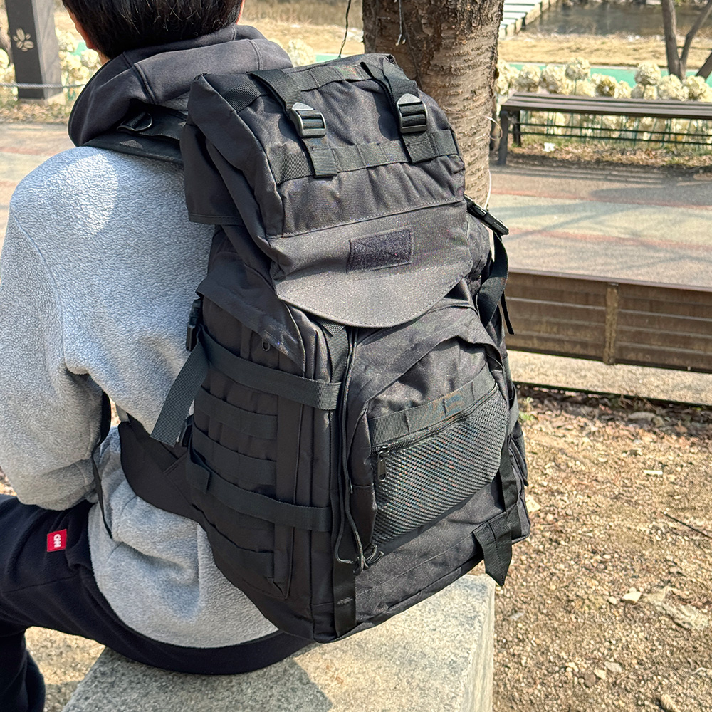 등산 트레킹 배낭 산행 백패킹 차박 캠핑 몰리시스템 텍티컬 아웃도어 대형 스포츠 백팩 - 상세 이미지 3