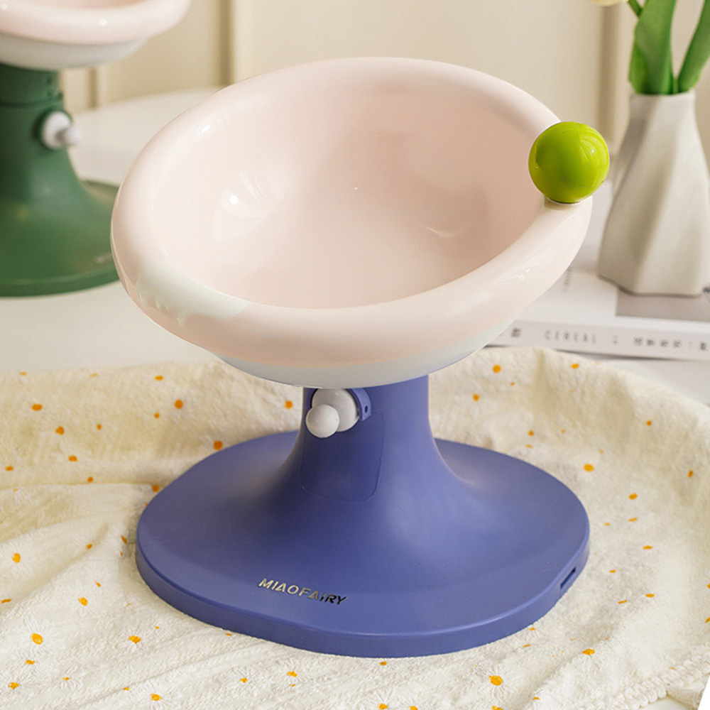 강아지밥그릇 고양이물그릇 대형견 개밥그릇 높이조절 수반 마카롱 애견식기