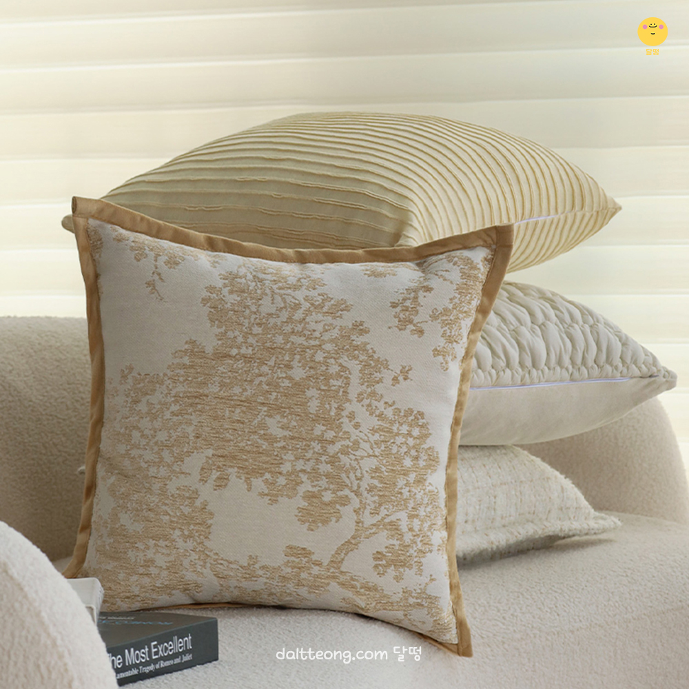 달떵 예쁜 북유럽 프렌치 고급 디자인A 트위드 거실 쇼파 쿠션 커버 포인트 인테리어