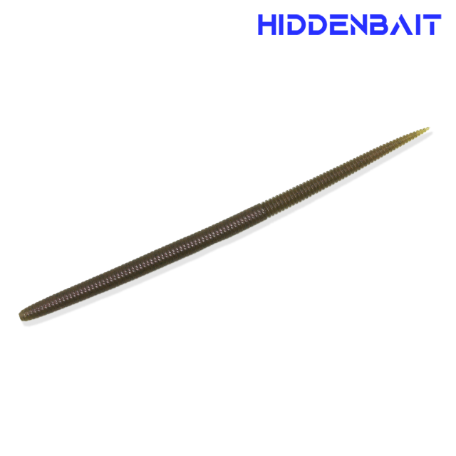 히든베이트 넵튠 배스낚시 스트레이트웜 배스웜 소프트베이트 H006 GRAY RED BLACK, 19cm - 상세 이미지 5