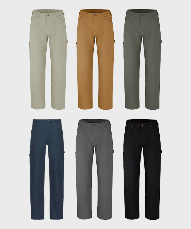 디키즈 카펜터 루즈핏 워크 팬츠 1939 더블니 면바지 - 상세 이미지 4