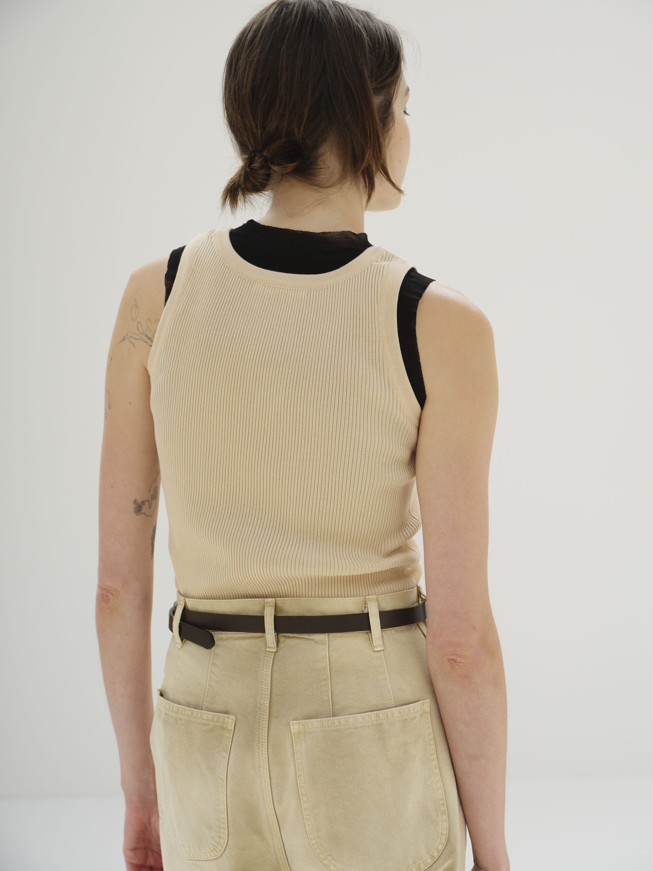 기자 면 립 니트 이미지 2