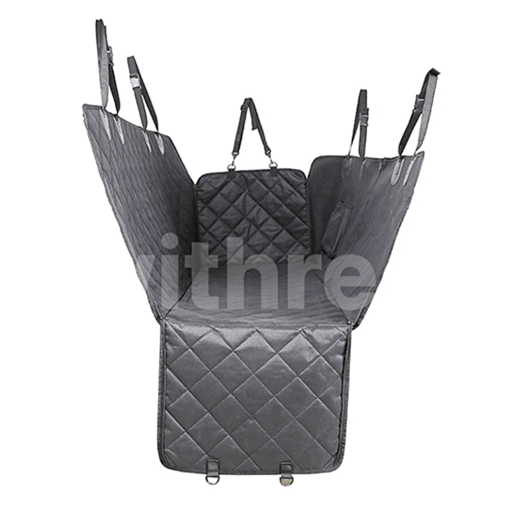 위드레오 애견카시트 대형견카시트 강아지차시트 뒷좌석 풀커버 방수 메쉬창 블랙, XL(특대형)