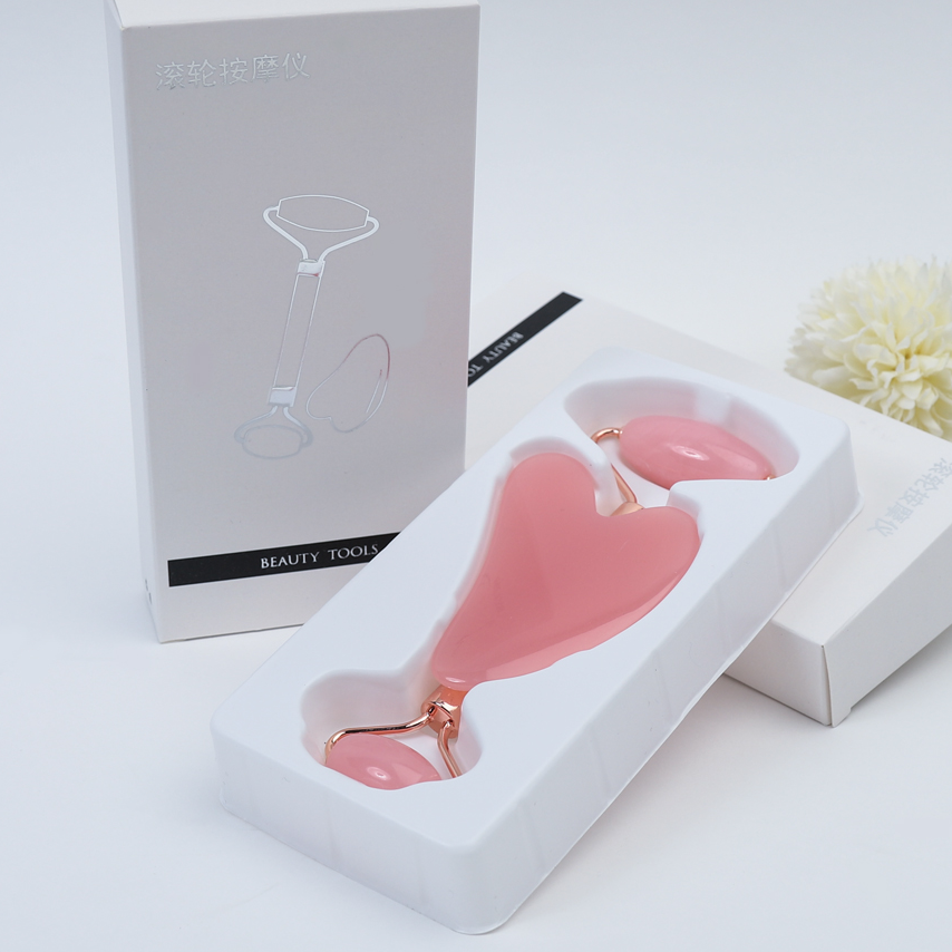 로즈쿼츠 전신 바디 괄사 롤러 마사지기 스틱 얼굴 경락 리프팅 두피 다리 마사지 효과 - 상세 이미지 2