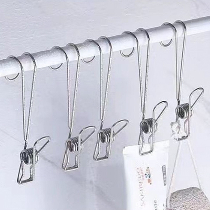 걸이형스텐후크 후크집게 고무장갑집게 - 메인 이미지