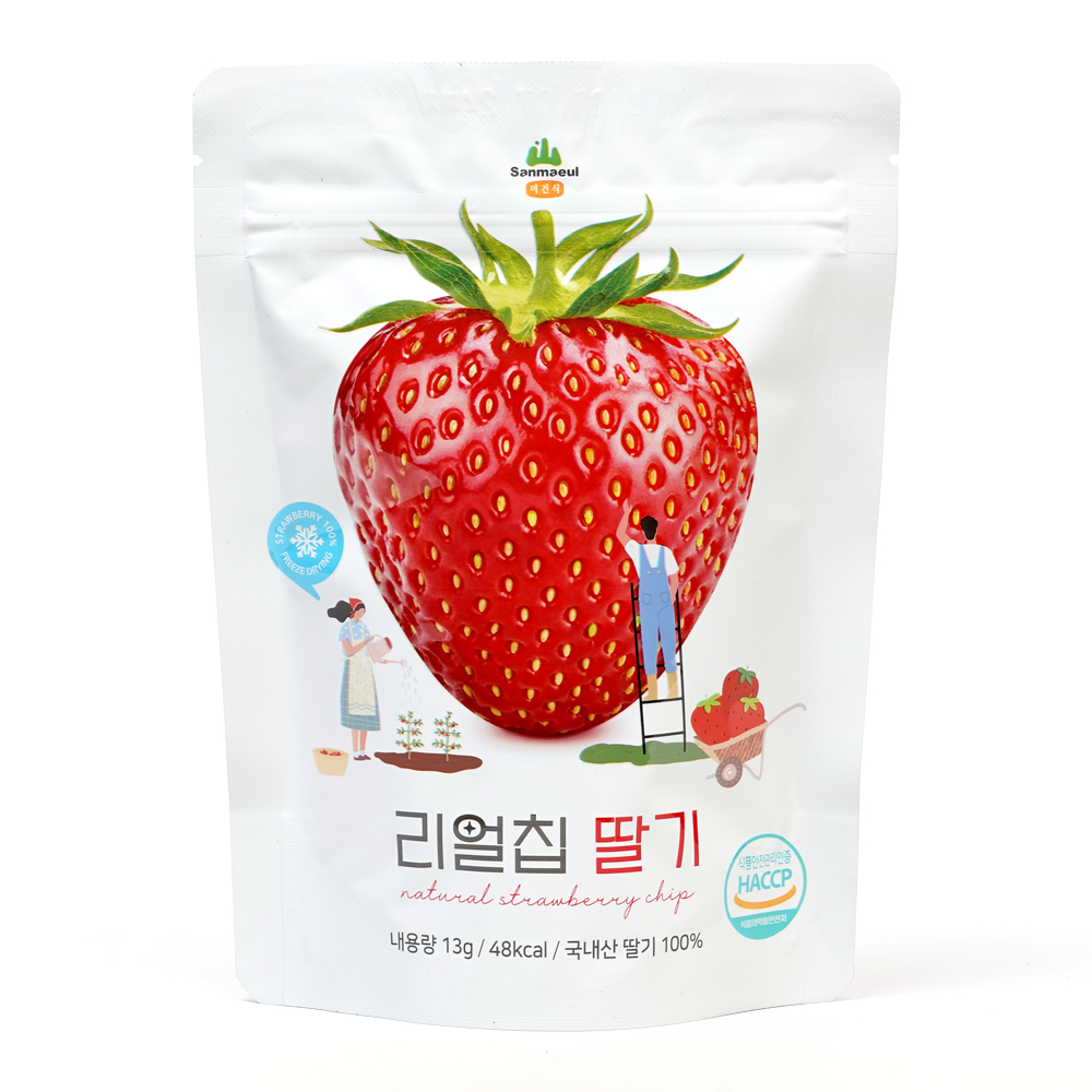 리얼칩 딸기 (13g) 간식 국내산 동결건조 과일 딸기칩