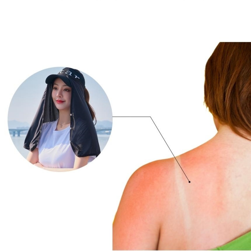 일할때쓰는모자 뒷목가리는모자 어깨 커버 썬캡 밭일 텃밭 망토 이미지 7