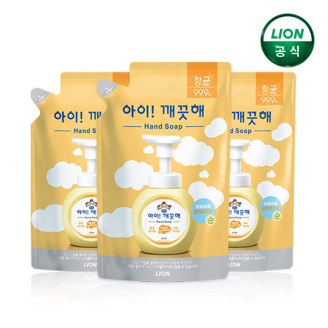 아이깨끗해 핸드워시 순향 450ml 리필x3개