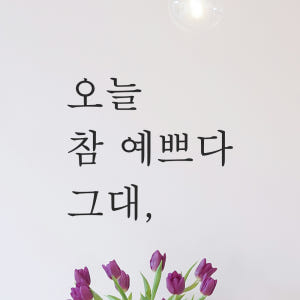 감성 레터링 스티커 좋은 글귀 문구 글자 현관문 창문 카페 데코 포인트 ... 솔직 후기 | 실제 배치 사진 포함 - 상품 이미지 1