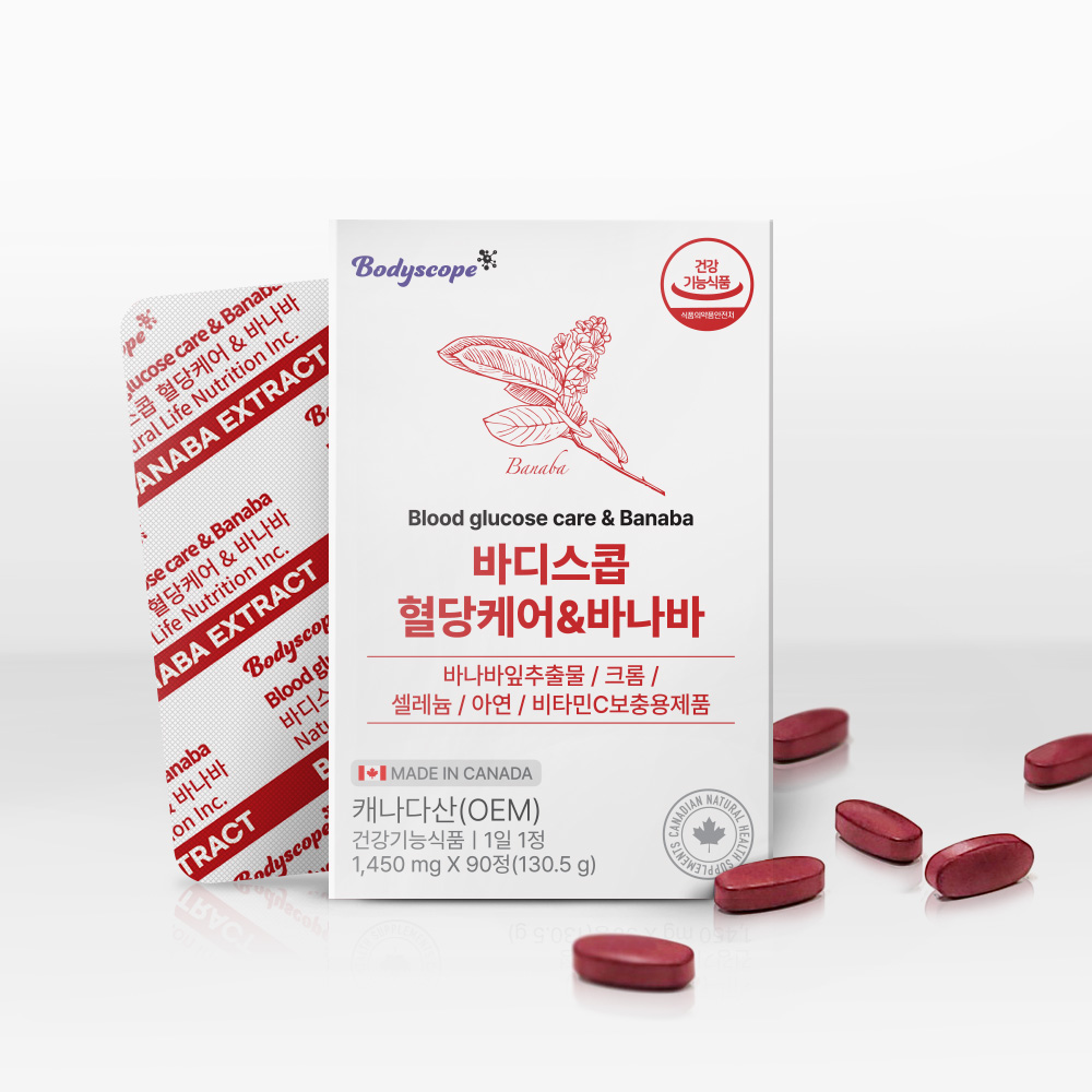 바디스콥 혈당 케어 바나바 여주 추출물 크롬 90정, 1개 이미지 2
