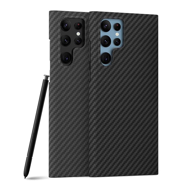 그리핑 맥세이프 아라미드 슬림 하드 리얼 카본 폰 케이스 블랙, 갤럭시S22 울트라
