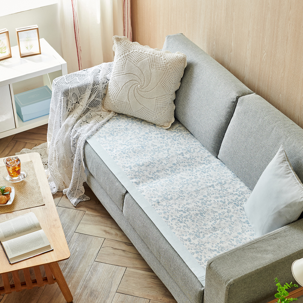 듀라론 냉감 쇼파 여름 패드 3인용 쿨링 돌쇼파 매트 커버 65x175