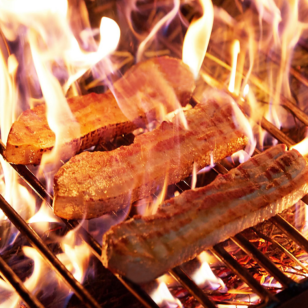 짚불 볏짚 초벌 구이 통 삼겹살 1kg, 1개