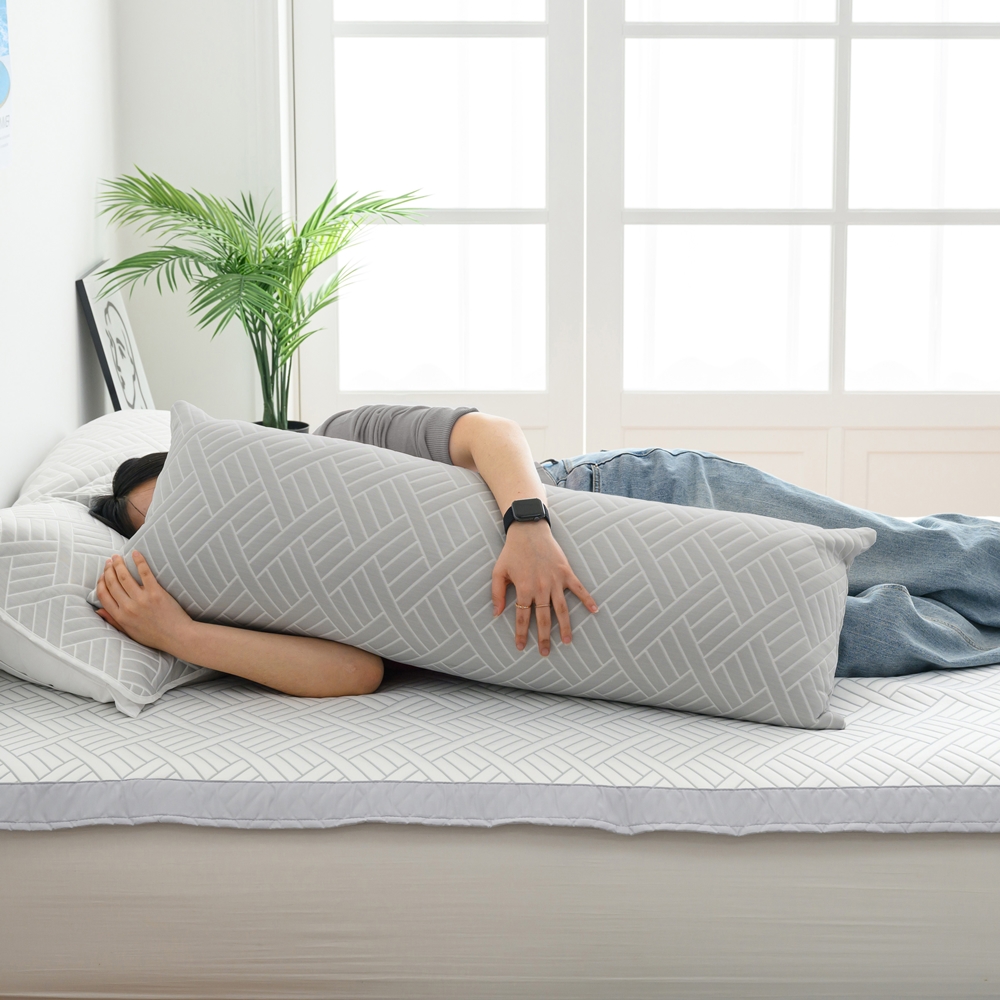 나라데코 듀라론 냉감 3중직 여름 일자형 바디필로우 솜포함