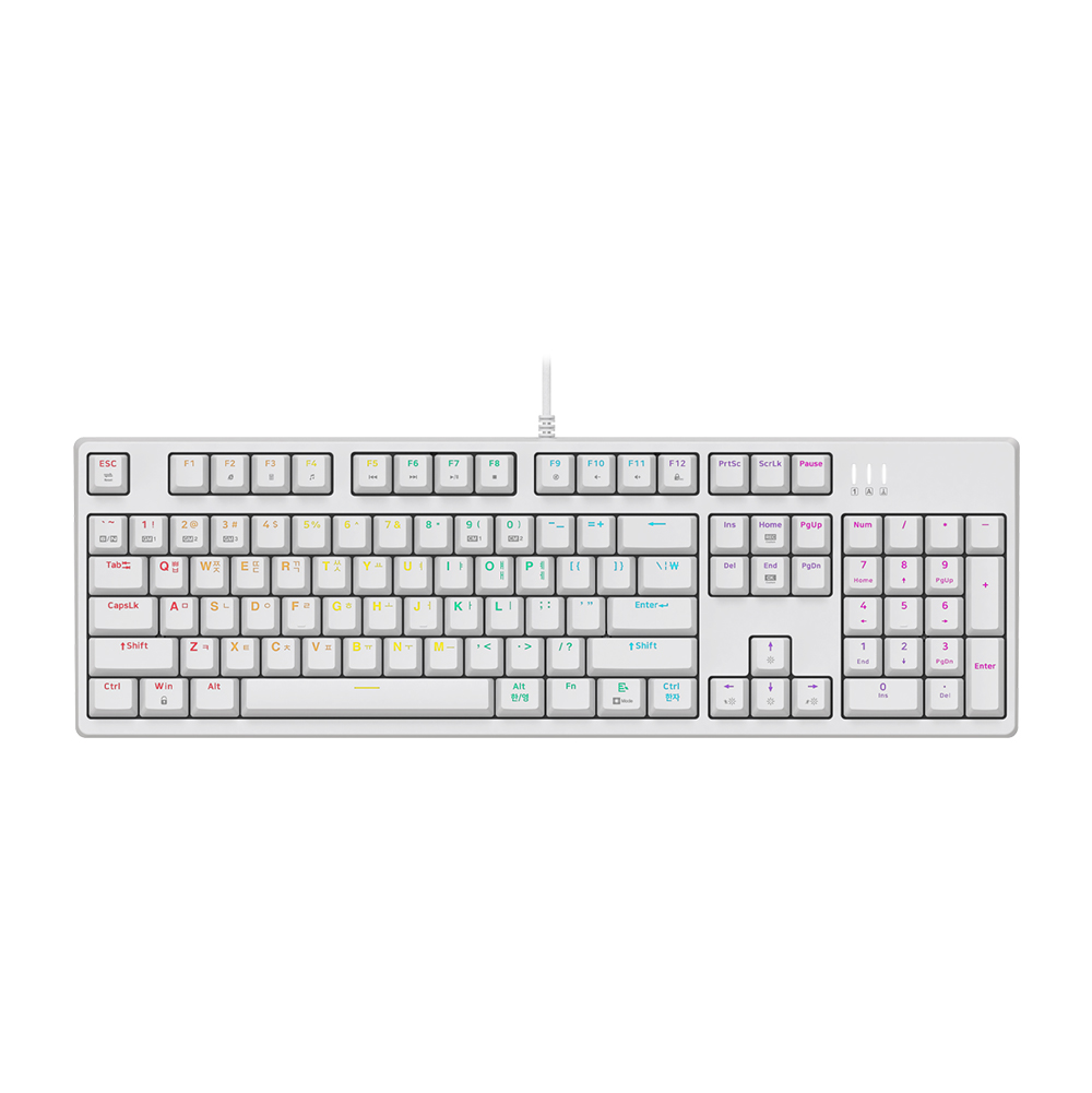앱코 해커 K660 S V2 게이밍 기계식 키보드 청축 한글 풀배열 사무용 방수 이미지 7
