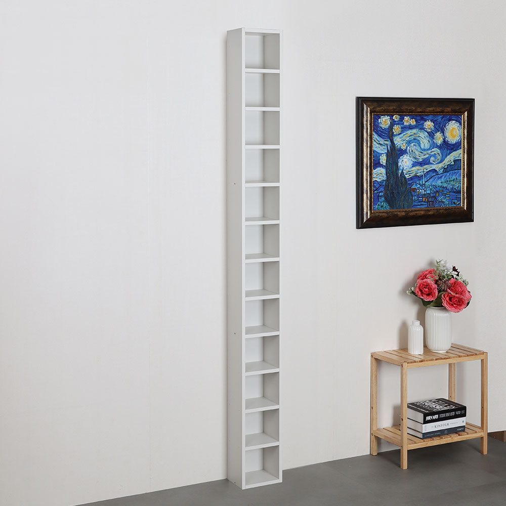 모던 틈새 CD장 200x150x2000mm, 12단, 크림화이트 - 상세 이미지 2