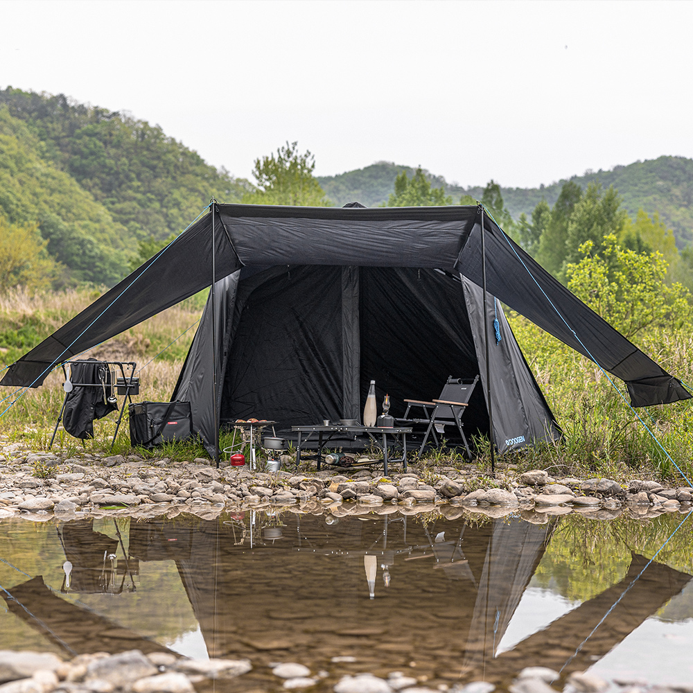 아이두젠 캐빈 프로 감성 쉘터 농막 텐트 블랙