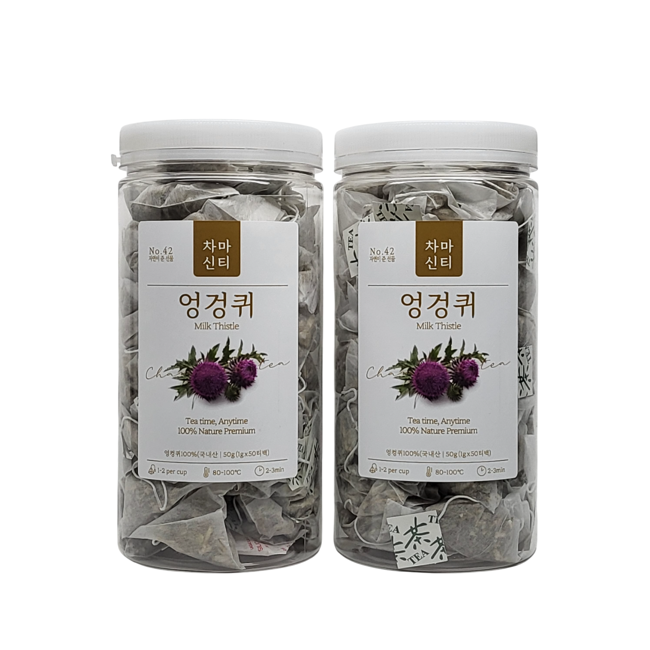 국산 엉겅퀴차 50티백x2개 간에좋은 엉컹퀴 차 효능 이미지 8