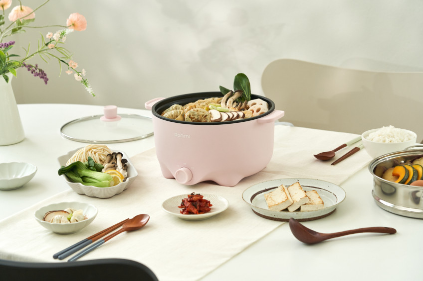 단미 멀티쿠커 전기냄비 찜기 찜솥 프라이팬 그릴 샤브샤브 여행용 캠핑용 전골냄비 3L 판매처 상세 정보 이미지 2