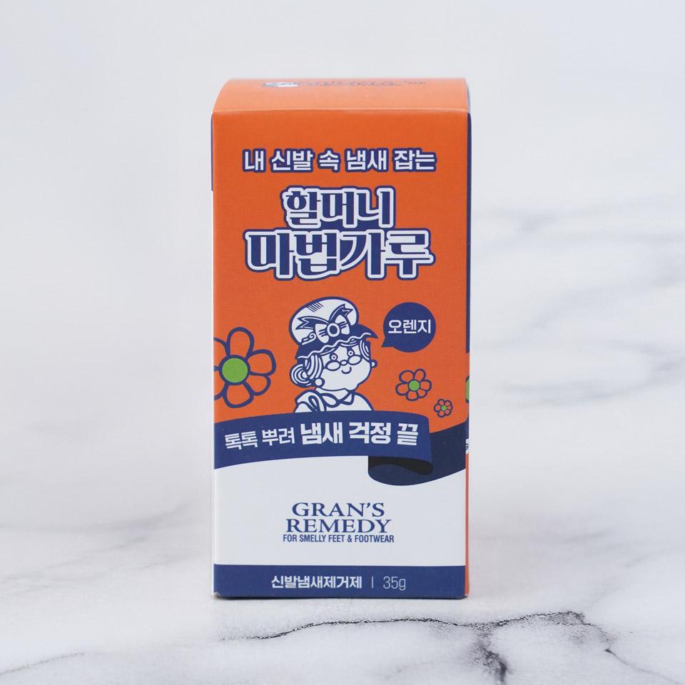 메가마트 그랜즈레미디 신발냄새제거파우더 오렌지 35g - 상품 이미지