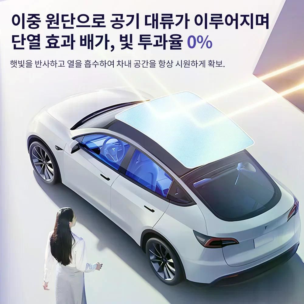 YZ 테슬라 모델 3 Y 자석 마그네틱 선쉐이트 차단 선루프 M3 하이랜드 중국 - 상세 이미지 4