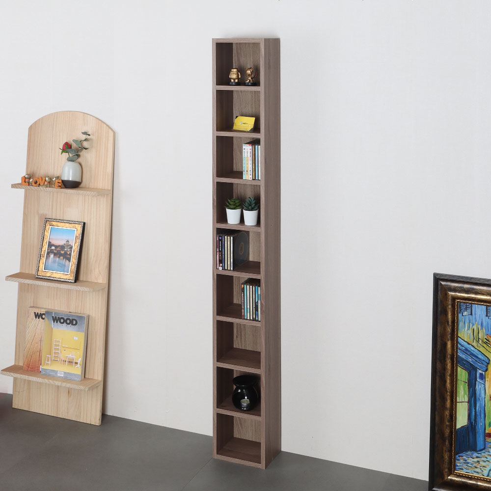 모던 틈새 CD장 200x150x1500mm, 9단, 아카시아