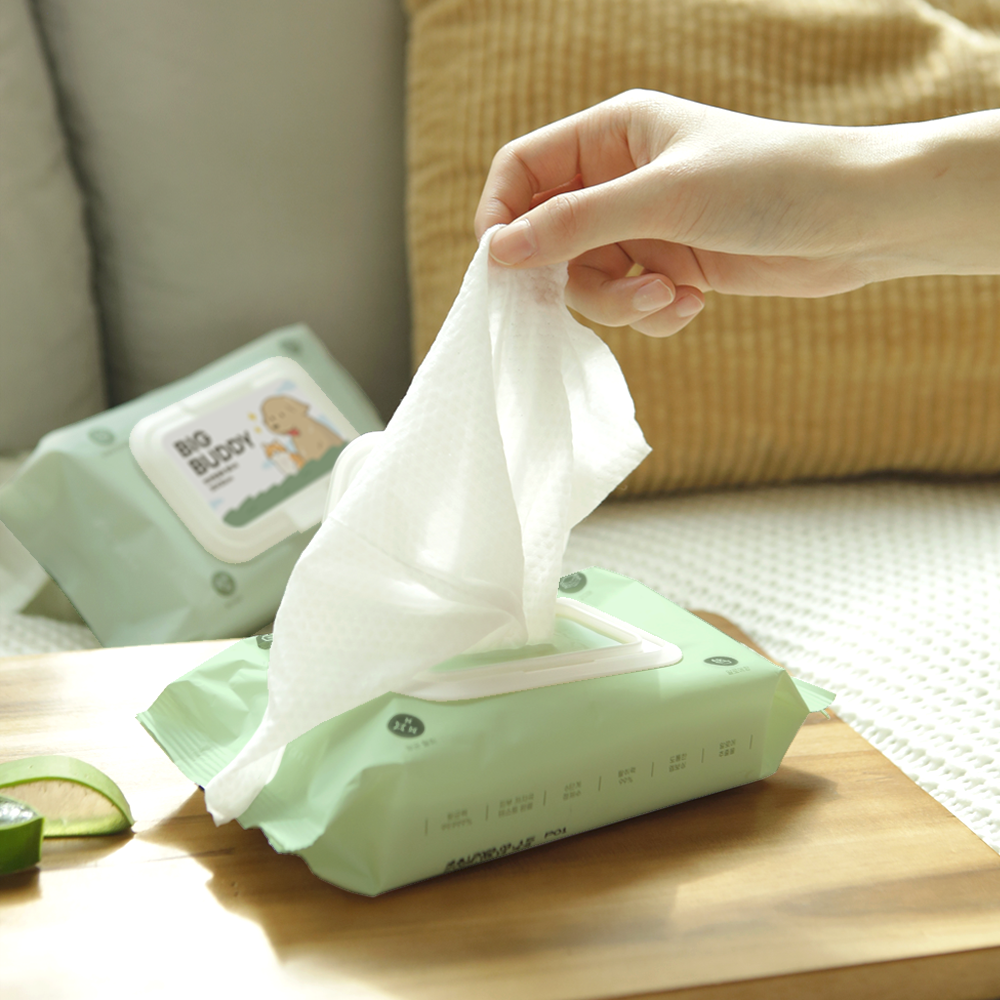 펫케어 강아지 물티슈 고양이 펫 애견 티슈 빅버디 20매 5팩 세트