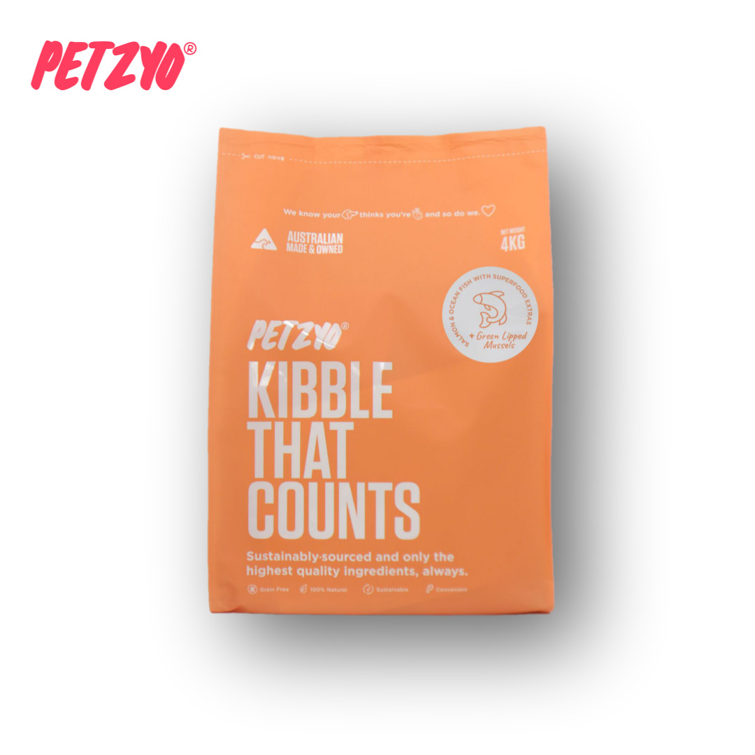 펫죠 키블댓카운트 강아지 반려견 슈퍼푸드 사료 살몬&오션피쉬 + 녹색홍합 4kg+1kg - 메인 이미지